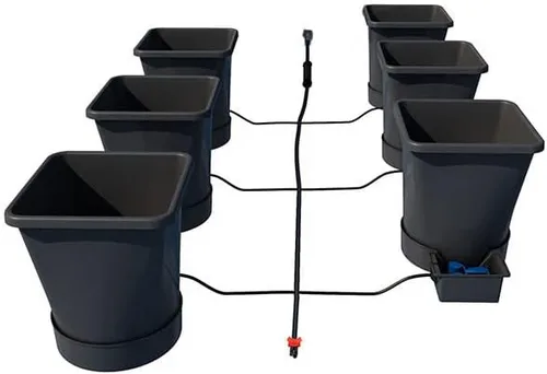 Vista 9 de AutoPot Sistema de 12 ollas XL con macetas de plástico de 6.6 galones y FlexiTank de 60 galones, sistema hidropónico de riego automático alimentado