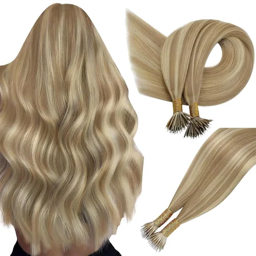 Vista 13 de Easyouth - Extensiones de cabello con alambre rubio, extensiones de cabello humano real, reflejos rubios ceniza, extensión de cabello rubio con hilo