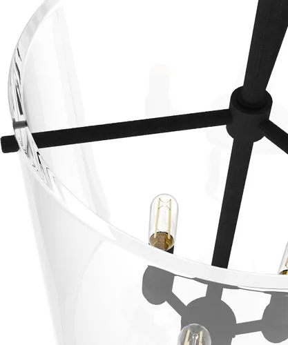 Vista 5 de Hunter Fan Company 19318 Sacha - Lámpara colgante de hierro natural