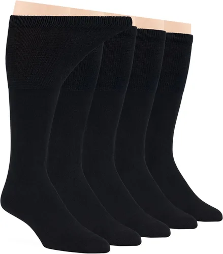 Vista 5 de 7BIGSTARS KINGDOM Men Diabetic Non-Binding Fashion Cotton Socks-5 Pack Large/XL