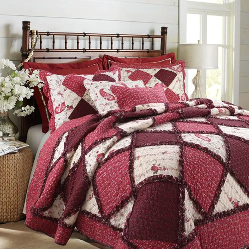 Vista 14 de Cozy Line Home Fashions True Patchwork Lodge - Juego de ropa de cama reversible de cabaña rústica, colcha (Moose, individual, 2 piezas)