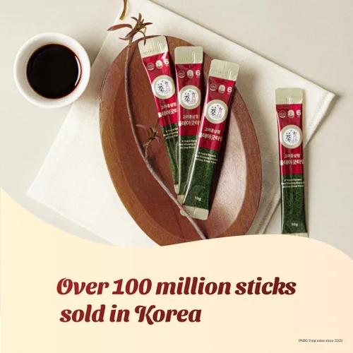 Vista 5 de Disparo de ginseng rojo coreano de 6 años - 7 mg de ginsenósidos - HACCP sin cafeína 10 paquetes