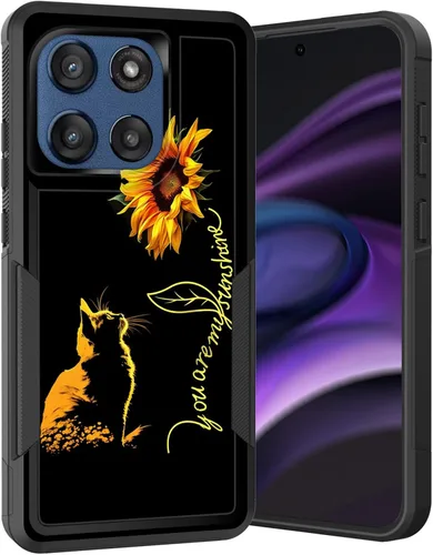 Vista 194 de para Moto G Play 4G 2024, funda de dos capas híbrida resistente y a prueba de golpes, PC duro + silicona suave protectora para Motorola Moto G Play