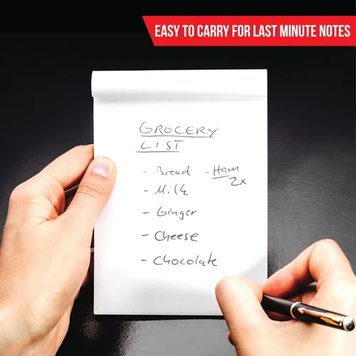 Vista 4 de Bloc de notas blanco liso – Bloc de notas – Bloc de notas – Bloc de notas – Bloc de notas en blanco – 10 blocs de 50 hojas en cada bloc de notas