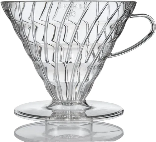 Vista 18 de HARIO VDGR-02-B V60 Gotero de Vidrio Resistente al Calor 02, Para 1-4 Tazas, Negro, Hecho en Japón
