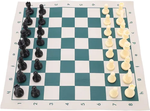 Vista 3 de Generic PVC Portable Chess Travel Portable Folding Chess Sets for Indooroutdoor Play Relaxation