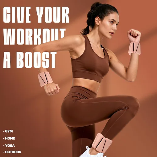 Vista 2 de Wrist Weights, Adjustable Ankle Weights for Women Men, Leg and Arm Weights for Home Gym Workout, Running, Yoga, Pilates, Barre, Exercise, Strength