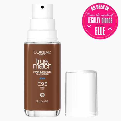 Vista 30 de L'Oreal Paris True Match - Base líquida supermezclable, maquillaje de base líquida de cobertura media, C0.5, ligero, 1 onza líquida