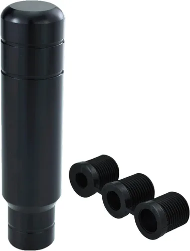Pomo de palanca de cambios de aluminio de 5 pulgadas para coche, mango de agarre ponderado para la mayoría de vehículos automáticos manuales (negro)