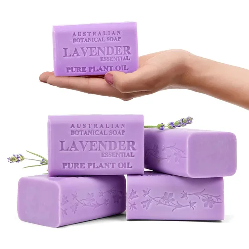 Vista 32 de Australian Botanical Soap Barra de jabón de lujo triple molida de coco con aceite de lima de 6.6 onzas, enriquecida con manteca de karité, cáscaras