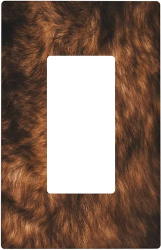 Vista 81 de Placa de interruptor de luz con estampado de leopardo de 1 banda, placa de pared basculante individual, placa decorativa eléctrica GFCI