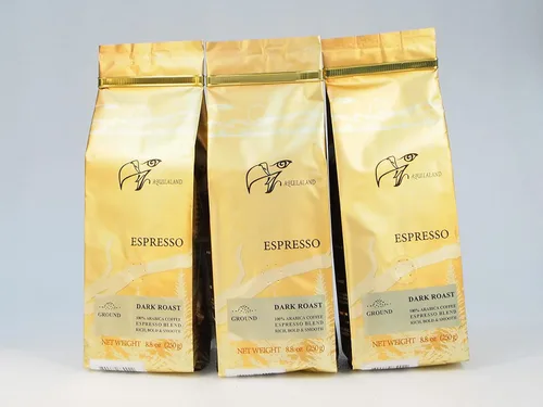 Vista 3 de Aquilaland Espresso premium, tostado oscuro, 100% arábica, 8.8 onzas (café molido)