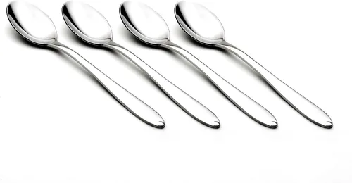 Vista 2 de Cuisinox Juego de cucharas de cubiertos de acero inoxidable con patrón alfa, 4 cucharaditas