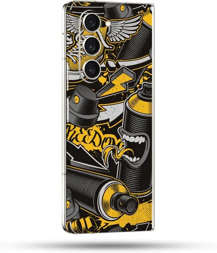 Vista 28 de MightySkins Skin compatible con Samsung Galaxy Z Fold 5 - Puppy Fall Funda protectora de vinilo duradera y única Fácil de aplicar, quitar