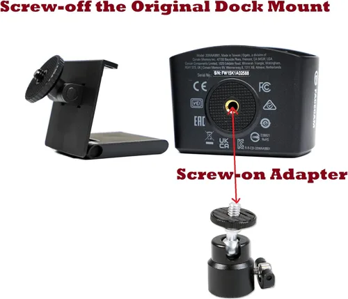 Vista 3 de Soporte para cámara web compatible con cámaras web Elgato Facecam, Facecam Pro, Facecam MK.2