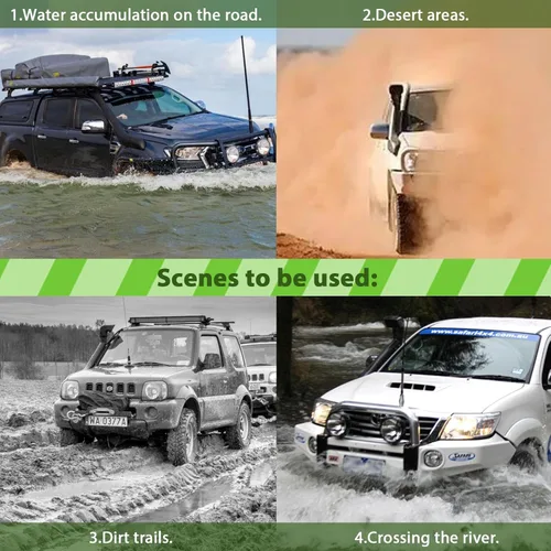 Vista 5 de SCITOO Kit de snorkel de coche Asamblea reemplazo para Jeep para WRANGLER JL 2019+