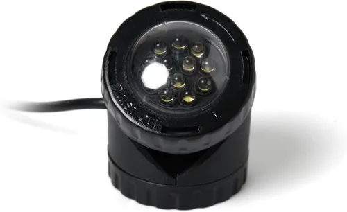 Vista 4 de Jebao PL1LED-3PS Luz LED sumergible para estanque con sensor de fotocélula, 2.25" x 3", rojo, azul, verde y amarillo