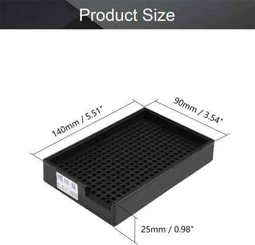 Vista 2 de Othmro Bandejas de tornillos antiestáticos de 273 agujeros, placas de tornillo de 5.512 x 3.543 x 0.984 in, soporte de bandeja de tornillos