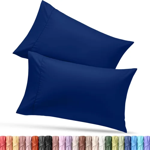 Vista 70 de Utopia Bedding - Juego de 4 fundas de almohada tamaño estándar, con cierre de sobre, tela de microfibra cepillada suave, resistentes al encogimiento
