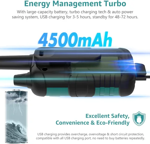 Vista 3 de Topsung Walkie Talkies for Adults Rechargeable Long Range 6 Pack, Multi-Purpose FRS 2 Way Radios with NOAA USB Chargers 4500mAh Battery for Family