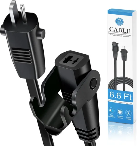 Vista 10 de Sopito Cable de extensión de 8.2 pies (8.2 ft) para silla elevadora o reclinable eléctrico, cable de fuente de alimentación de repuesto para Okin