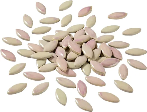 Vista 8 de 70 Piezas de Azulejos de Mosaico de Pétalos, Azulejos Cerámicos a Granel, Suministros de Piezas Cerámicas Manchadas, Kit de Piezas de Cerámica