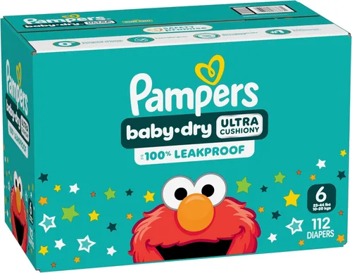 Vista 12 de Pañales Pampers - Baby Dry - Talla 6, 112 unidades, Pañal Desechable Absorbente para Bebé (El Empaque Puede Variar)