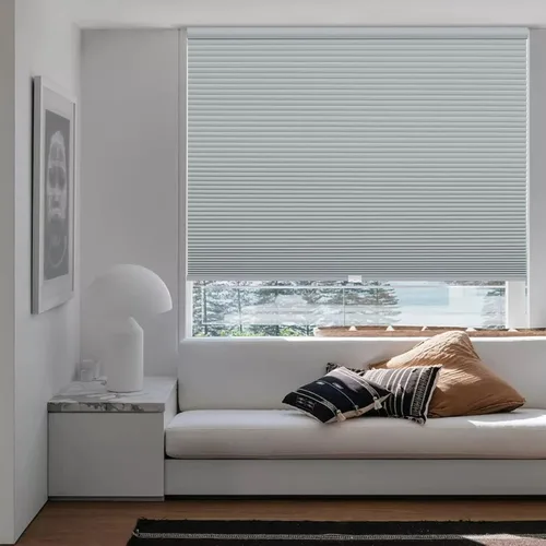 Vista 31 de Changshade Persianas celulares opacas de tamaño personalizado, sin cables, con el diámetro de panales de 1.5 pulgadas, para oficina, sala de estar