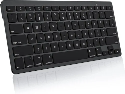 OMOTON Teclado Bluetooth compatible con Mac, teclado inalámbrico compacto compatible con MacBook Pro/Air, iMac, Mac mini/Pro Laptop y PC, negro