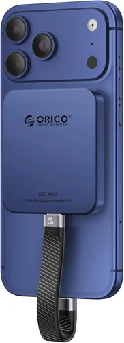 Vista 7 de ORICO SSD externo magnético de 480 GB, aleación de aluminio, hasta 460 MB/s, unidad de estado sólido externa, amplía el almacenamiento para iPhone
