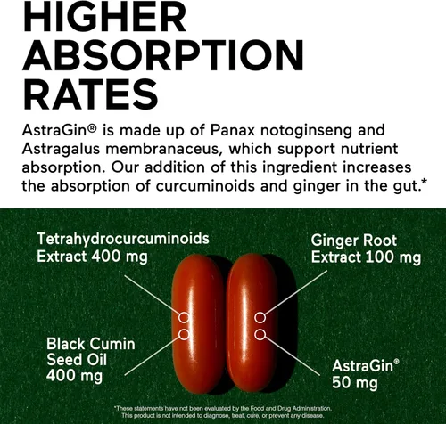 Vista 3 de SMARTERNUTRITION Cápsulas blandas de curcumina – Suplemento vegano de alta absorción de 400 mg de cúrcuma + aceite de semilla negra y jengibre – 95%
