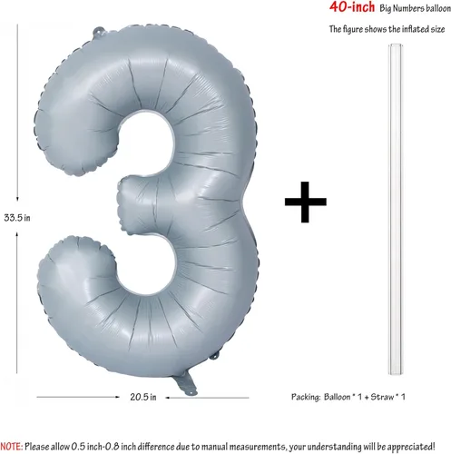 Vista 410 de Globos de 40 pulgadas con números de caramelo, papel de aluminio de helio, globos de látex de Mylar para fiesta de cumpleaños, decoración digital 0