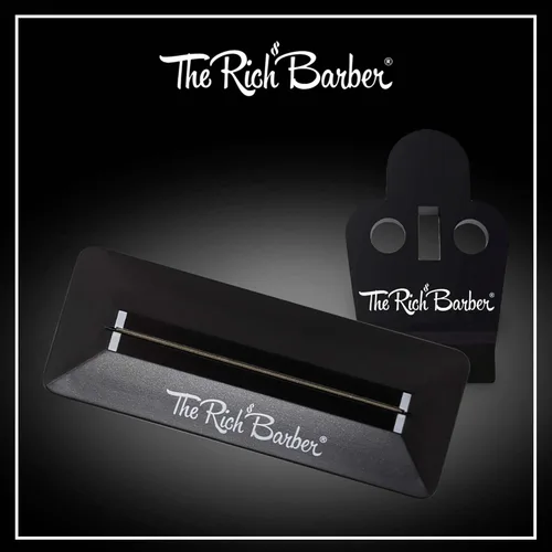 Vista 8 de The Rich Barber Pro Barber Tools Set – Kit de accesorios con modificador de hoja de 1 minuto y fijador de cuchillas de 10 segundos – Herramienta
