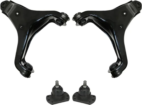 Vista 46 de TRQ Brazo de control superior e inferior del lado del conductor y del pasajero con juego de rótulas compatible con Chevrolet GMC 89-02