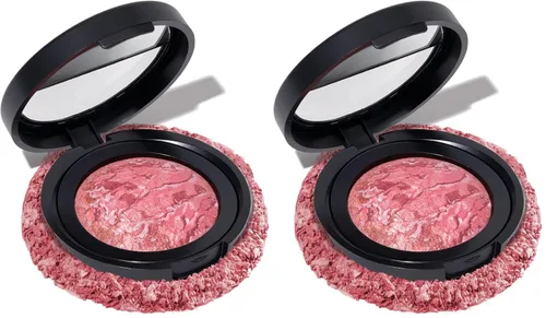 Vista 17 de LAURA GELLER NEW YORK Edición limitada Baked Blush-n-Brighten Marbleized Blush - Skyline Sunset - Color rosa para mejillas