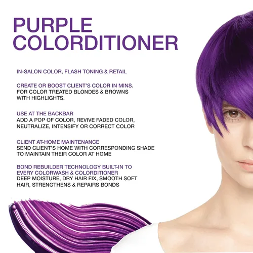 Vista 80 de Celeb Luxury Color Depositing Conditioner - Color Refresher with Bondfix Bond Rebuilder, Viral and Gem Lites, Pairs with Colorwash