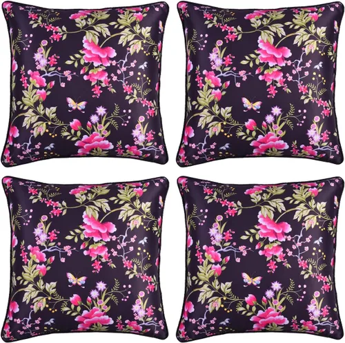Vista 55 de Decozen Fundas de almohada decorativas, fundas de cojín para sofá, fundas de cojín con estampado floral para decoración de habitación, sofá
