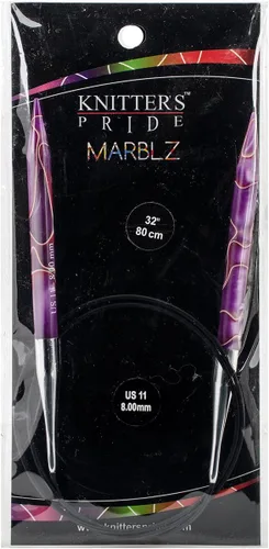 Knitter's Pride KP710090 11/0.315 in Marblz Agujas Circulares Fijas, 32"