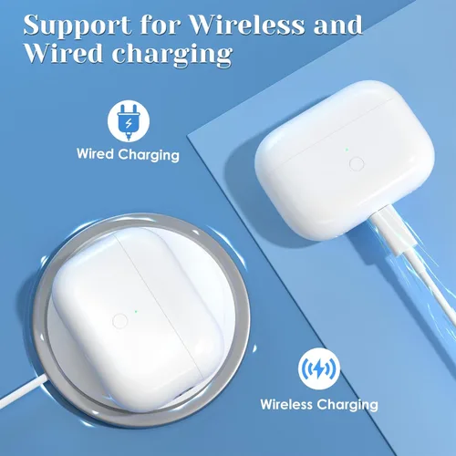 Vista 3 de Compatible for AirPods Pro 1st 2nd Gen Wireless Charging Case, Replacement for Airpod Pro 2 Charging Case with Bluetooth Pairing Sync Button