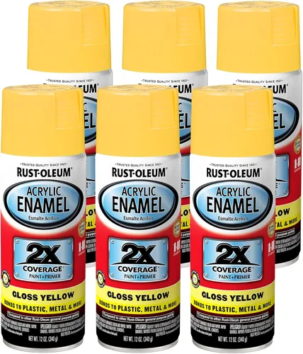 Vista 23 de Rust-Oleum 314030 Pintura en aerosol de esmalte acrílico 2X, 11 onzas, color aluminio