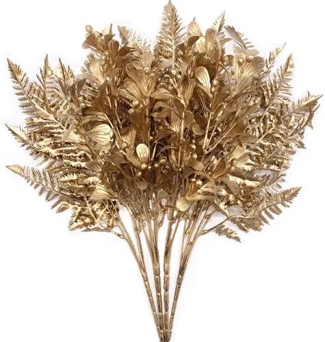 Vista 16 de CATTREE Arbustos artificiales, plantas de plástico, hierba de bambú, arbustos verdes falsos, hojas verdes, bodas, interiores, exteriores, hogar