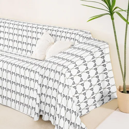 Vista 5 de Erosebridal Lacrosse Sticks Sofa Cover Ball Sports Couch Cover Racket Sofa Slipcover Lacrosse Game Couch Protector,71" x 102