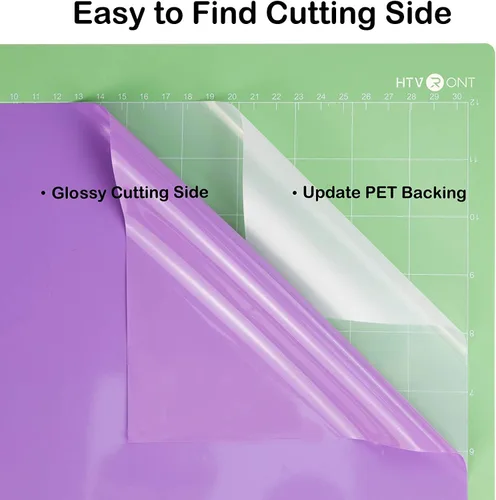 Vista 5 de HTVRONT Vinilo Permanente Morado Claro - Rollo de Vinilo Adhesivo Permanente Brillante Morado de 12" x 14 pies Compatible con Máquina de Corte