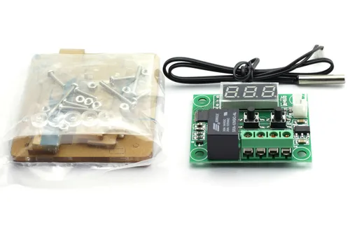 Vista 4 de E-outstanding controlador de temperatura DC 12 V Termostato digital de refrigeración/calefacción -50 – 100 Módulo de cambio controlado W1209 + caja