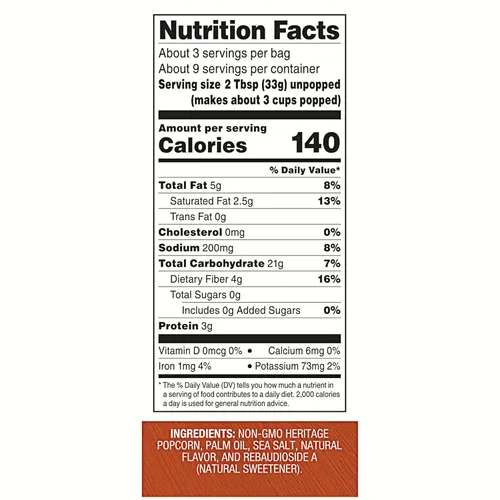 Vista 2 de Black Jewell Palomitas de maíz gourmet para microondas, dulces y saladas, 10.5 onzas (paquete de 1)
