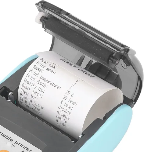 Vista 8 de Pomya Mini impresora de bolsillo, impresora térmica Bluetooth de recibos para iOS Android y 2.283 in portátil pequeña impresora de billetes POS