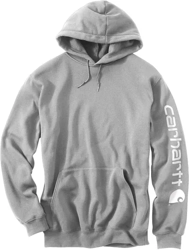 Vista 14 de Carhartt Sudadera con Gráfico de Logo en Manga de Peso Medio y Ajuste Holgado para Hombre Negro