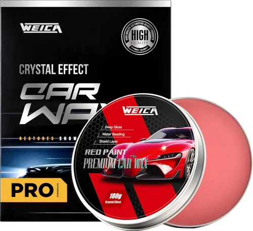 Vista 9 de Cera en pasta de carnauba con refuerzo cerámico - Protección de triple capa, repelente de polvo y brillo profundo (200g con aplicador)