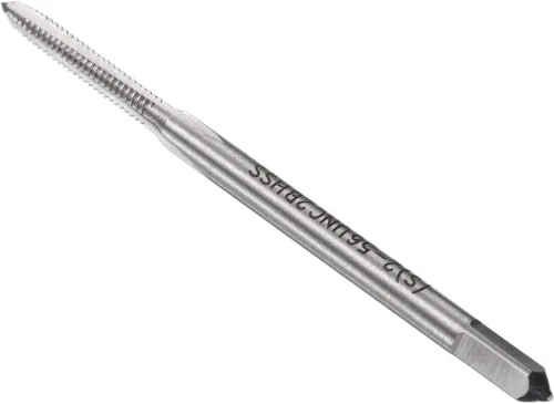 Tapones de fresado de rosca, rosca 2#-56 UNC 2B, máquina de acero de alta velocidad M42, herramienta de roscado de tornillos de 3 flautas rectas -