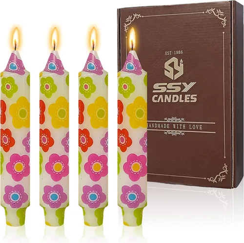 Vista 50 de Velas de hechizo blanco de 5 pulgadas, velas cortas cónicas de vigilia, velas de campanilla, 4 unidades para oración y meditación de fe religiosa